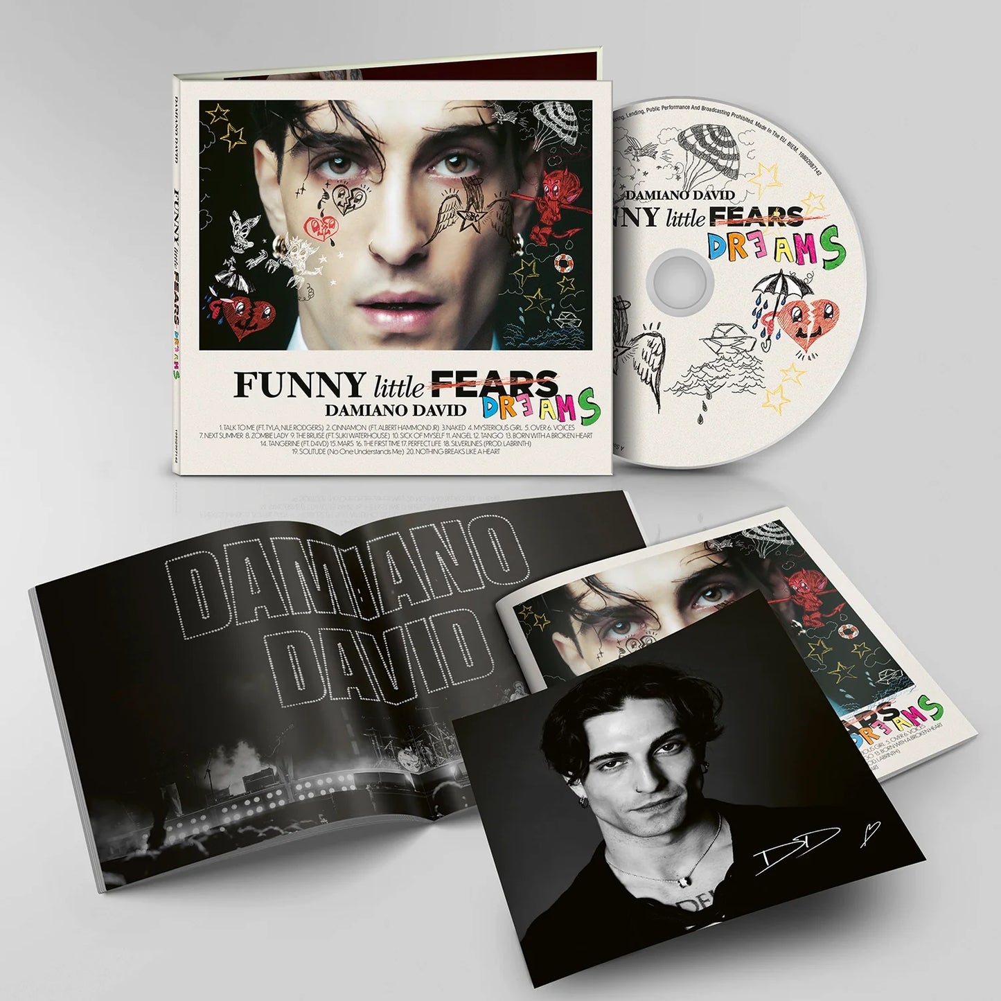 Damiano David - FUNNY little FEARS (DREAMS) (CD with Signed Booklet)