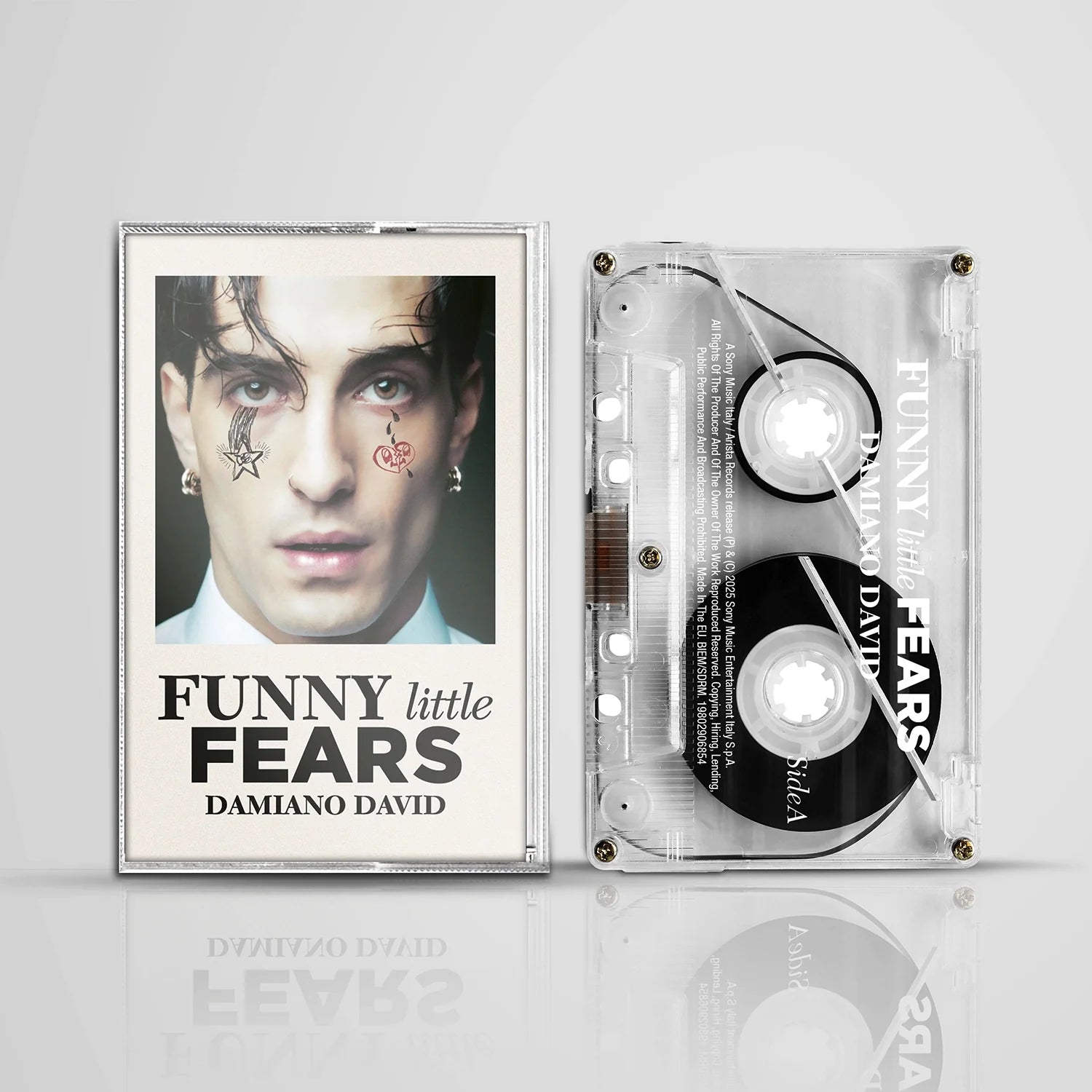 Damiano David - FUNNY little FEARS (Coloured cassette in clear Damiano David - FUNNY little FEARS (Coloured cassette in clear
