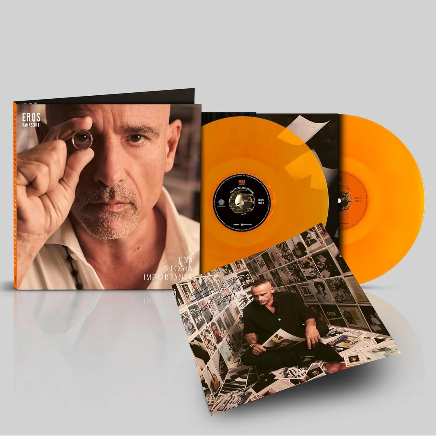 Eros Ramazzotti - Una Storia Importante (Vinyle orange signé)