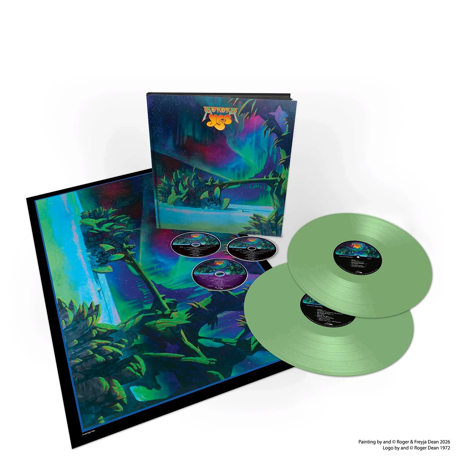 Yes - Aurora (Limited Deluxe Light Green LP + CD + Blu-ray) – Sony Yes - Aurora (Limited Deluxe Light Green LP + CD + Blu-ray) – Sony