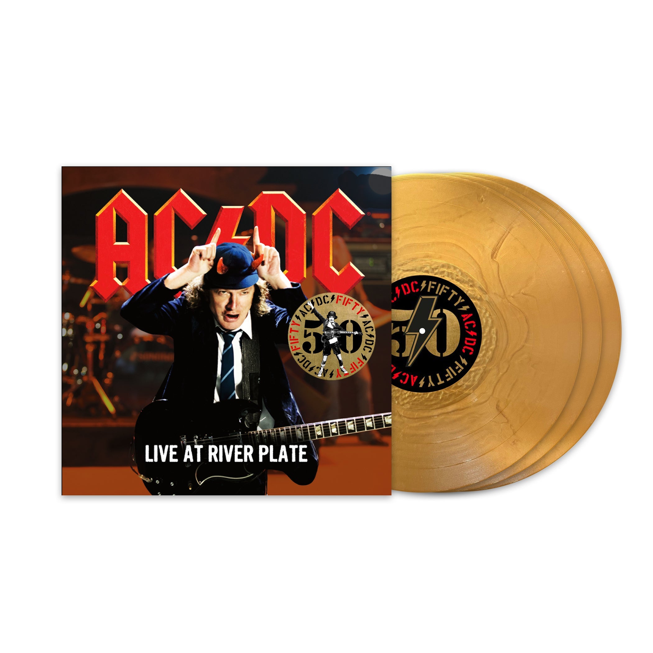 AC/DC - Live At River Plate (50th Anniversary Gold Coloured Vinyl ...