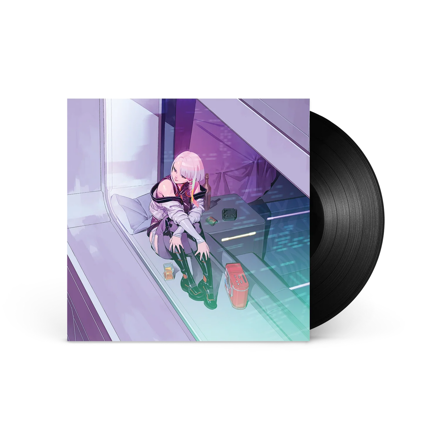 Akira Yamaoka, Marcin Przybylowicz & P.T. Adamczyk - Cyberpunk: Edgerunners (Original Series Soundtrack) (White and Purple Marbled Vinyl)