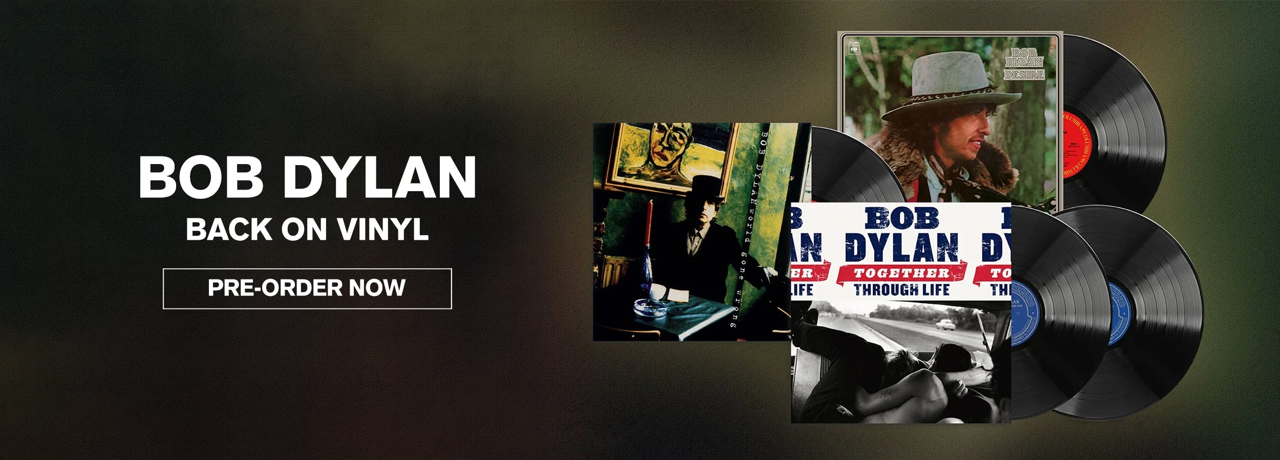 BOB DYLAN - BACK ON VINYL - PRE-ORDER NOW 