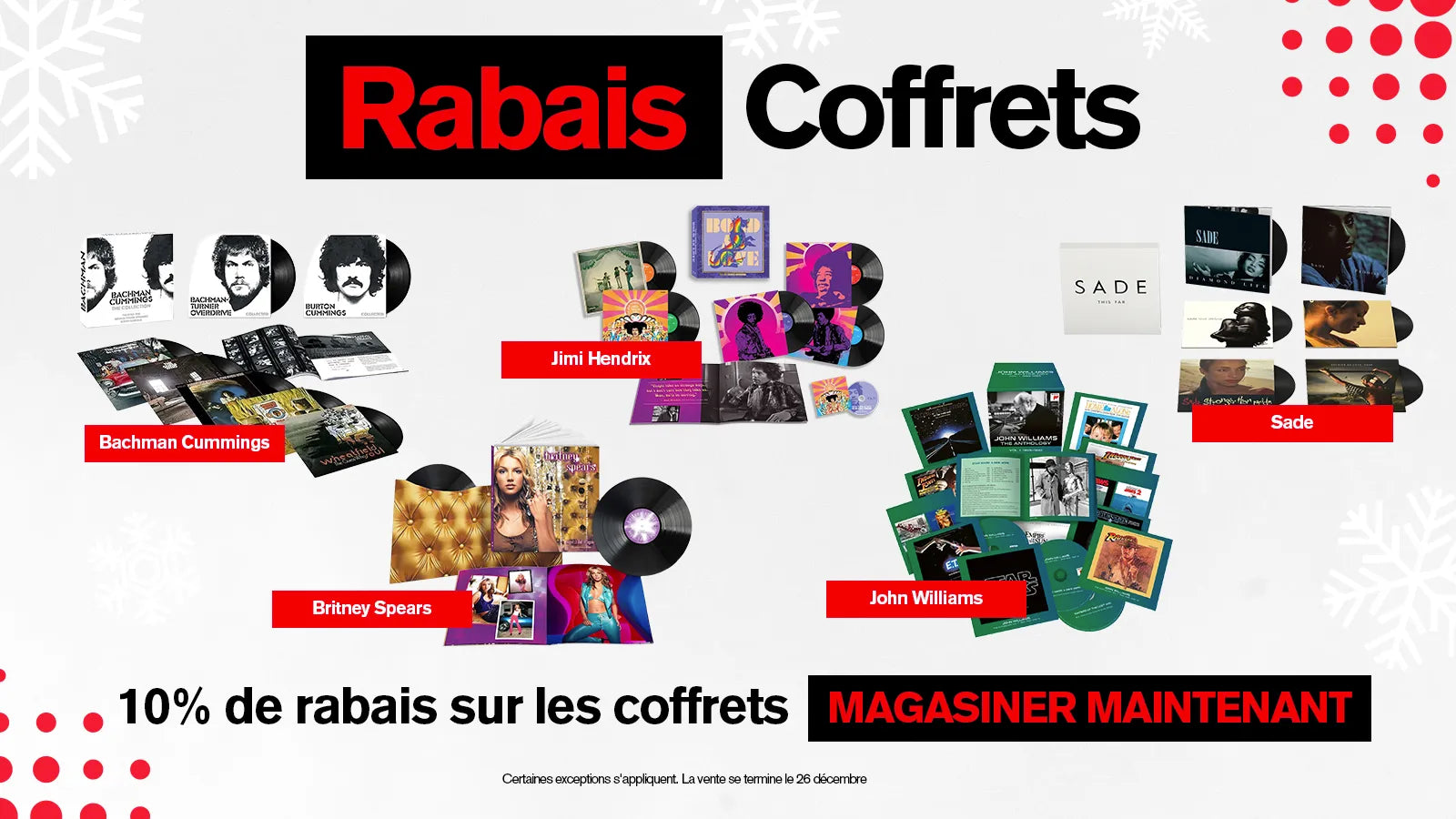 Rabais Coffrets
