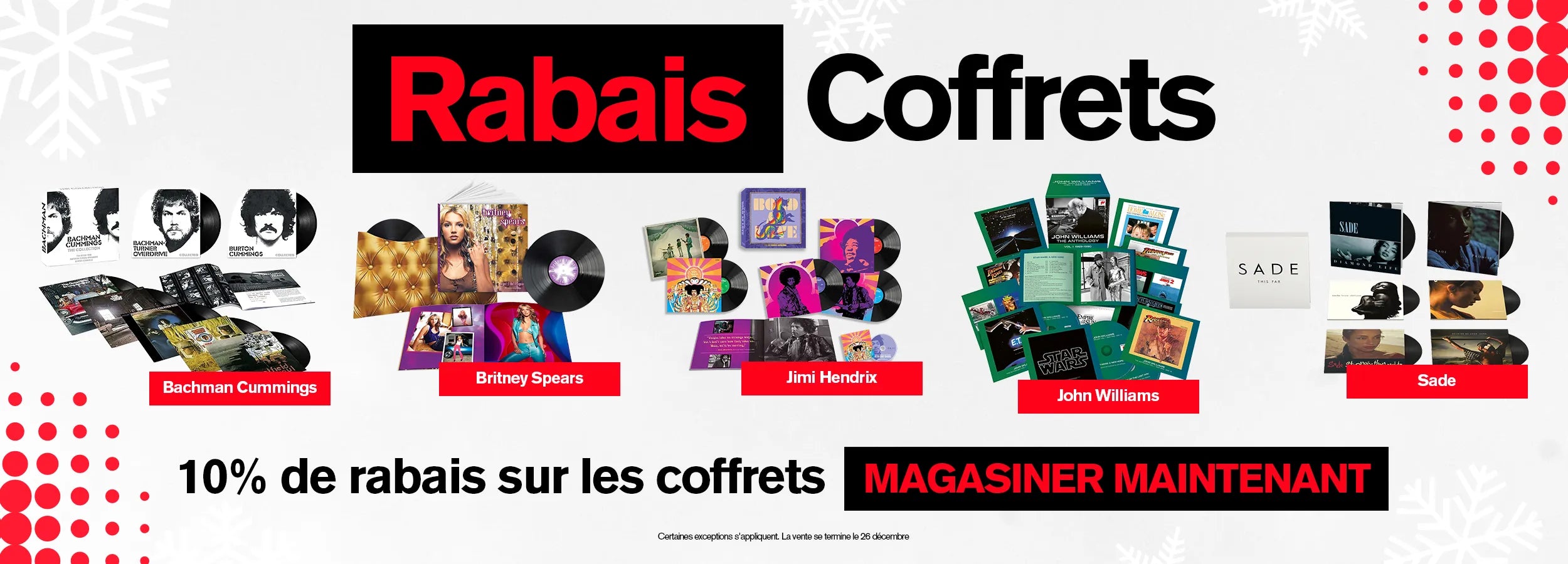 Rabais Coffrets