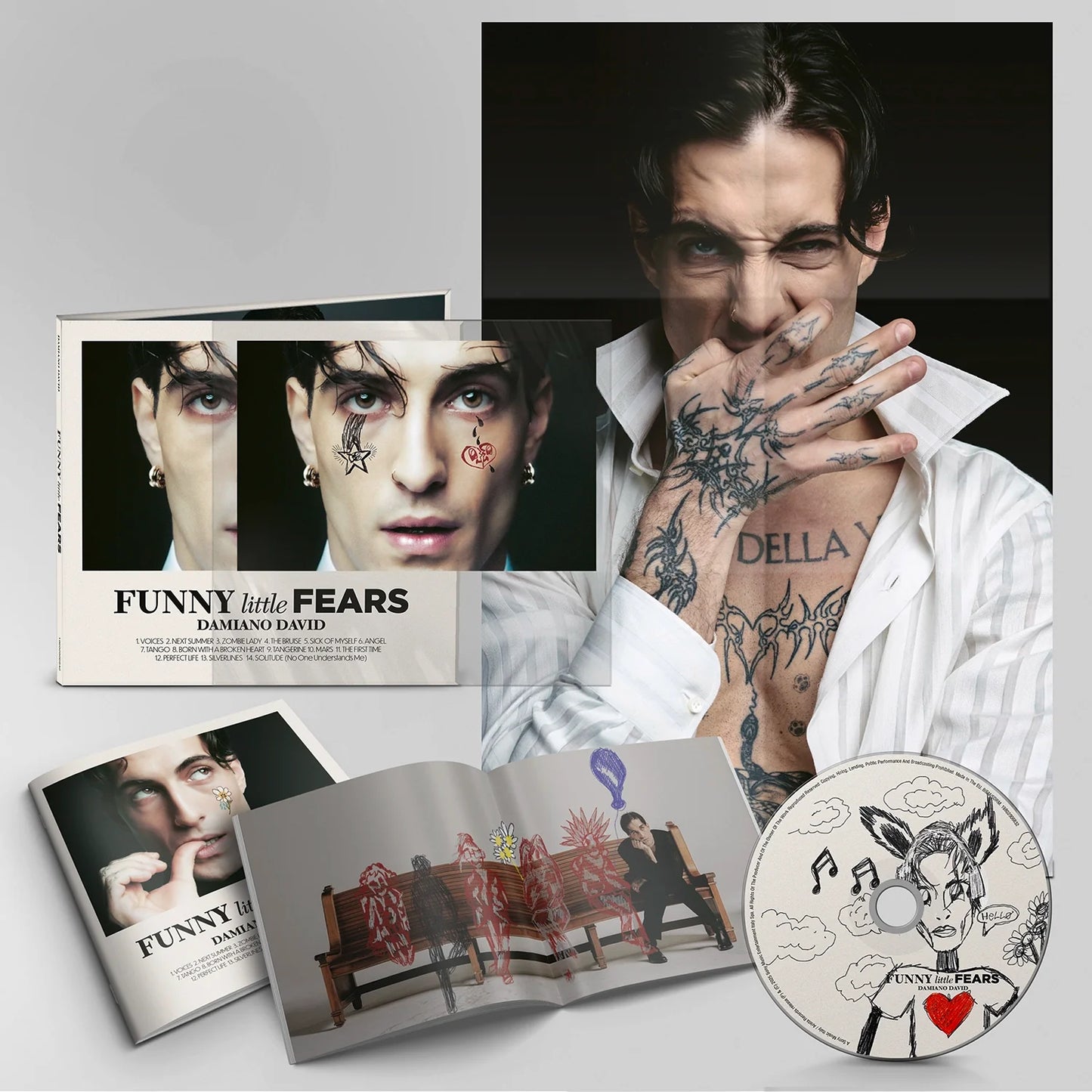 Damiano David FUNNY Little FEARS Deluxe Digipack CD Sony Music damiano-david-funny-little-fears-deluxe-digipack-cd-sony-music