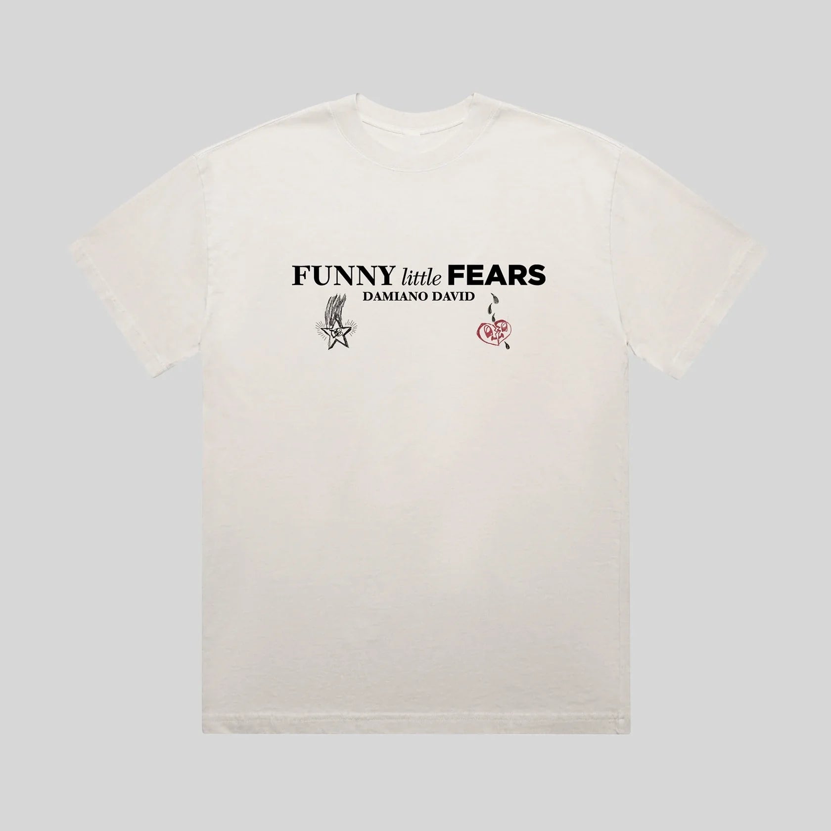 Damiano David - FUNNY little FEARS Bundle (CD + T-Shirt) – Sony Damiano David - FUNNY little FEARS Bundle (CD + T-Shirt) – Sony