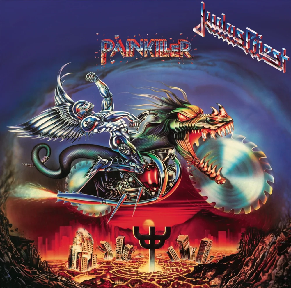 Judas Priest - Painkiller (Vinyle bleu et blanc translucide)