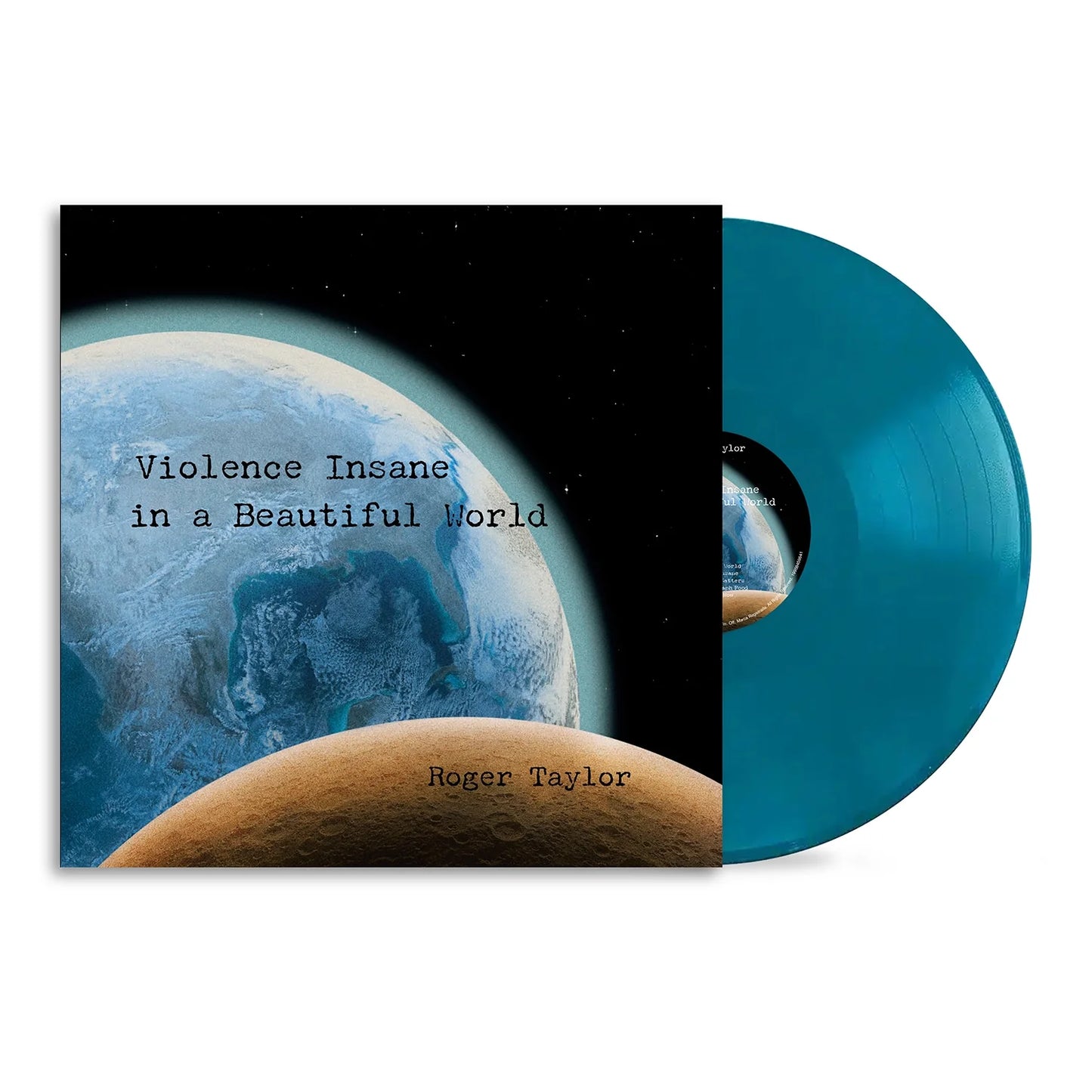 Roger Taylor - Violence Insane In A Beautiful World (Vinyle bleu Terre)