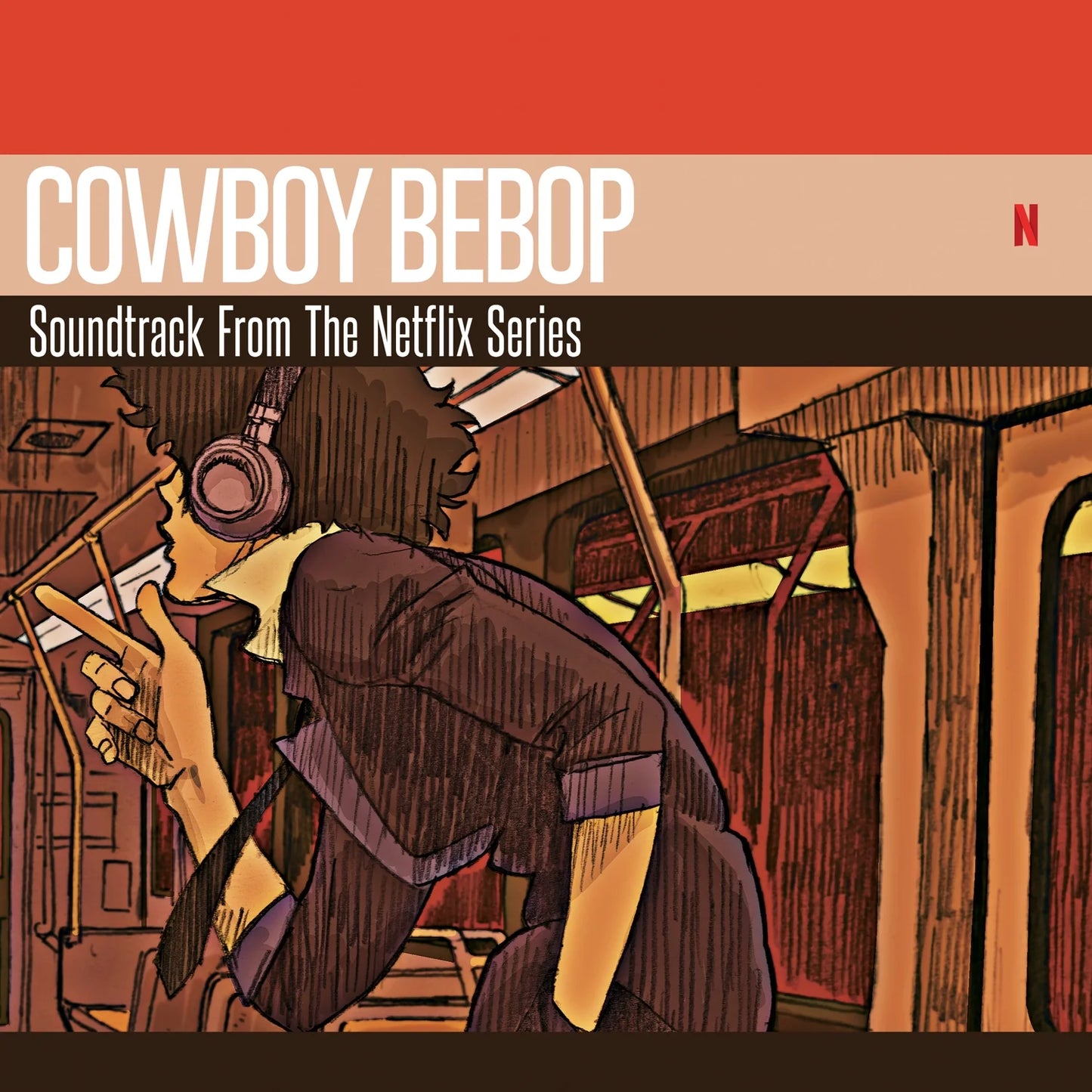 Seatbelts - Cowboy Bebop (Soundtrack From The Netflix Original Series) (Vinyle marbré orange et rouge translucide)