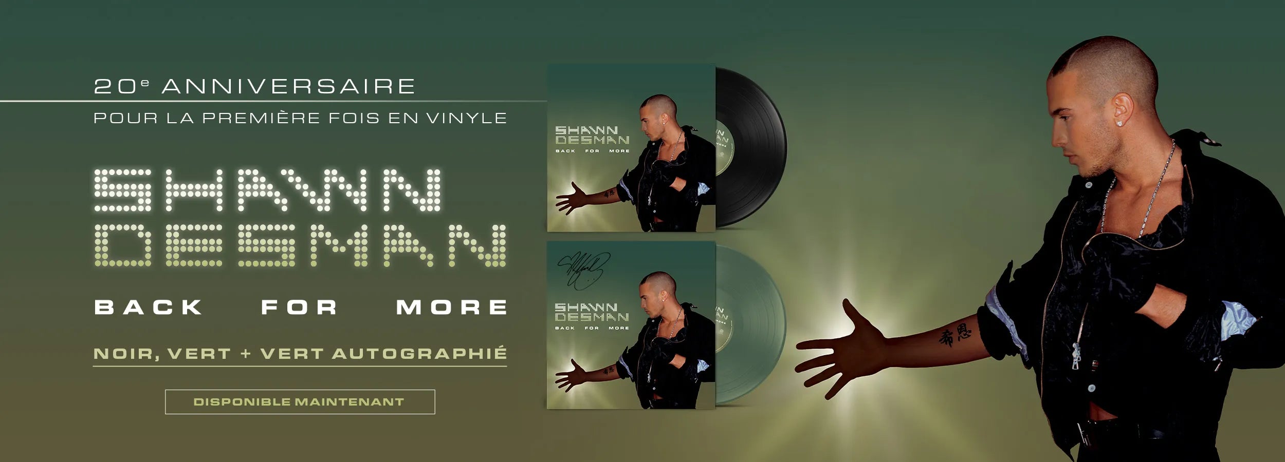 Shawn Desman - Back For More -  20e ANNIVERSAIRE - Disponible Maintenant