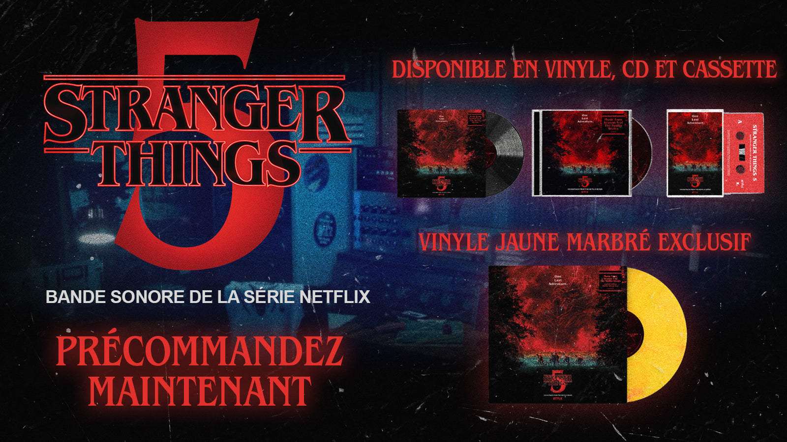 Stranger Things 5 - Bande sonore de la série Netflix - Précommandez maintenant