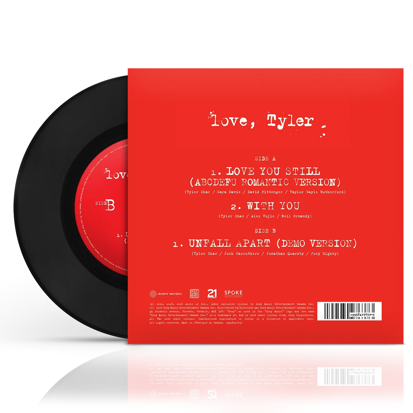 Tyler Shaw - Love, Tyler (7" Vinyl)