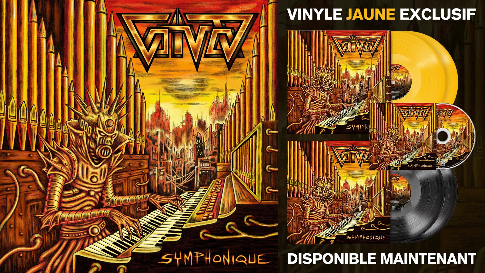 Voivod - Symphonique - Vinyle jaune exclusif - Disponible maintenant